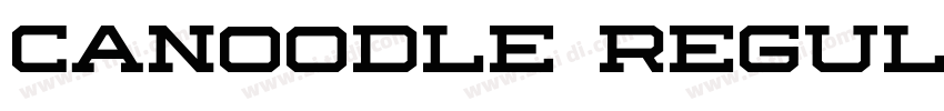 Canoodle Regular字体转换 Canoodle Regular字体转换